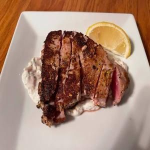 Pistachio-Crusted Tuna Steaks image