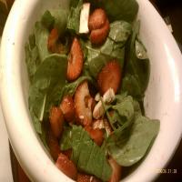 Strawberry, Mushroom, and Spinach Salad image