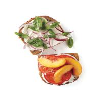 Peach, Tomato, and Ricotta Sandwich image