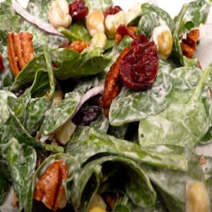 Spinach Salad With Festive Yumminess_image