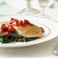 Salmon with Beets and Lentils image