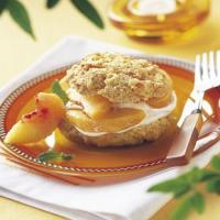 Peaches and Cream Shortcakes with Cornmeal-Orange Biscuits image