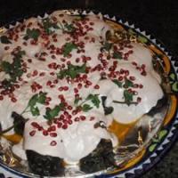 Chiles en Nogada (Stuffed Poblano Chile Peppers) image