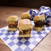 Mini Man Burgers with Grilled Onions image