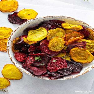 Baked Beet Chips Recipe {Crispy and Delicious!} - Belly Full_image