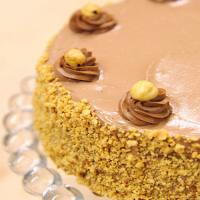 Hazelnut Cake with Praline and Milk Chocolate Buttercream Frosting image
