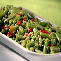 Garlicky Green Beans and Peas image