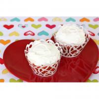 Cherry Amish Friendship Bread Cupcakes with Buttercream Frosting image