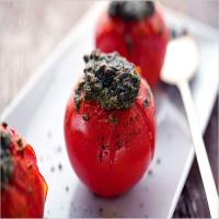 Baked Tomatoes With Arugula Pesto_image
