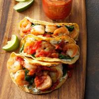 Spinach, Shrimp and Ricotta Tacos image