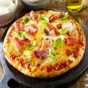 Easy Prosciutto Basil Pizza image