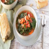 Healthy Bean Soup With Kale image