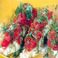 Poached Halibut with Tomato and Basil_image