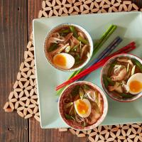 Spicy Miso Soup with Roasted Shiitake Mushrooms and Green Beans image