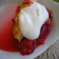 Strawberry Rhubarb Cobbler With Candied Ginger (oamc) image