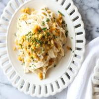 Sweet and Spicy Corn Pasta with Ricotta and Chives_image
