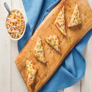 Crab, Corn and Mozzarella Toasts_image