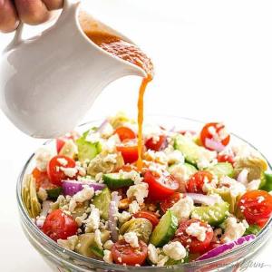 Chopped Mediterranean Salad Recipe With Sun-dried Tomato Vinaigrette_image