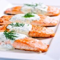 Baked Salmon with Dill Sauce Recipe - (4.1/5) image