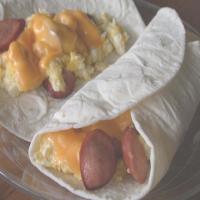 Hot Dog Egg Burritos image