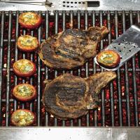 Grilled Bone-in Rib-Eye Steaks image