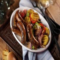 Grilled Italian Sausage with Sweet 'n Sour Peppers_image