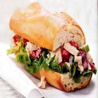 Tuna and Olive Salad Sandwich image