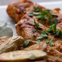Paprika-Spiced Chicken With Lemon Yogurt And Crispy Potatoes Recipe by Tasty_image