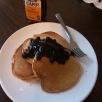Whole Wheat Pancakes With Blueberry Compote image