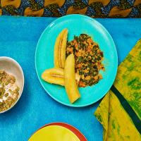 Ghanaian Spinach Stew With Sweet Plantains_image