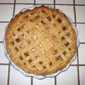 Evie's Rhubarb Pie with Oatmeal Crumble_image
