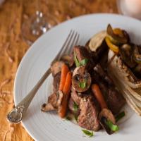 Veal, Wild Mushrooms, and Red Wine image