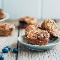 Fluffy Low-Fat Vegan Blueberry Muffins image