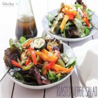 Roasted Vegetable Salad Recipe with Balsamic Vinaigrette_image