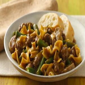 Green Bean and Beef Pasta Supper_image