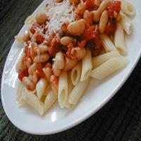 Pasta and White Beans in Light Tomato Sauce image