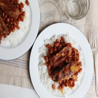 Spicy-Sweet Ribs and Beans Crock Pot image