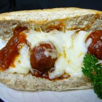 Meatball Grinders with a Yummy Sauce image