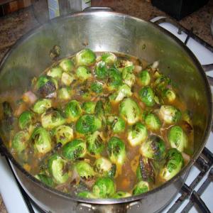 Roasted Brussels Sprouts With Shallots and Fresh Garden Thyme_image