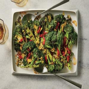 Grilled Broccoli and Lemon With Chile and Garlic_image