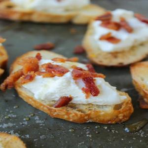 Bacon Ricotta Crostini Recipe - (4.5/5) image