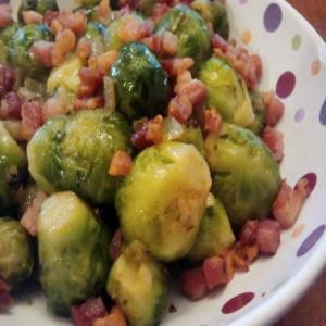 Brussels Sprouts With Onions and Bacon image