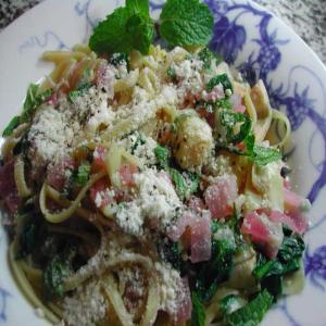 Tagliatelle With Spring Artichokes and Mint_image