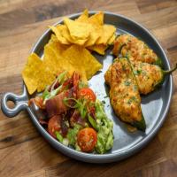 BGT: Bacon, Guacamole and Tomato with Chips and Chorizo Jalapeno Poppers image