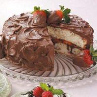 Chocolate-Covered Strawberries Cake image