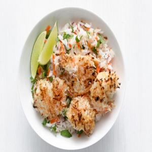 Coconut Shrimp with Cilantro Rice image