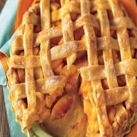Peach Lattice Pie image