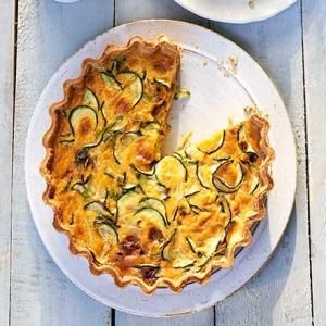 Courgette & double cheese quiche_image