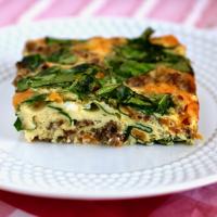Spinach, Sausage, and Egg Casserole image