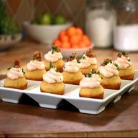 Bacon Corn Muffins with Savory Cream Cheese Frosting_image